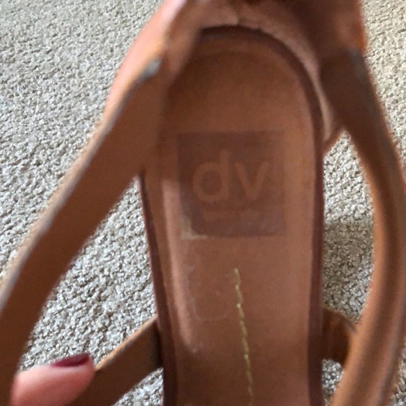 Dolce Vita Brown Wedge Sandals - Picture 3 of 6